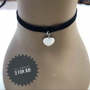 Charlotte Russe Velvet Black Choker INTERCHANGABLE